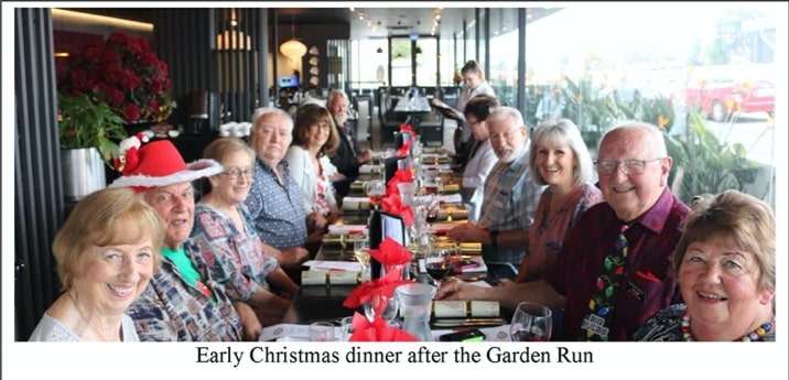 Early Christmas dinner after the garden run