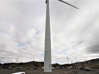 Parked up at the wind farm Palmerston North 2