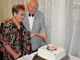 Ruth Winton Cleal cutting rally cake
