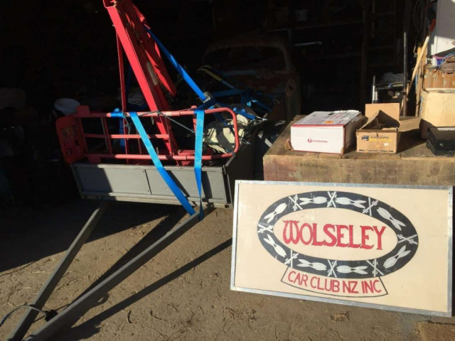 Arriving at the Ashurst Parts Shed Wolseley Car Club NZ